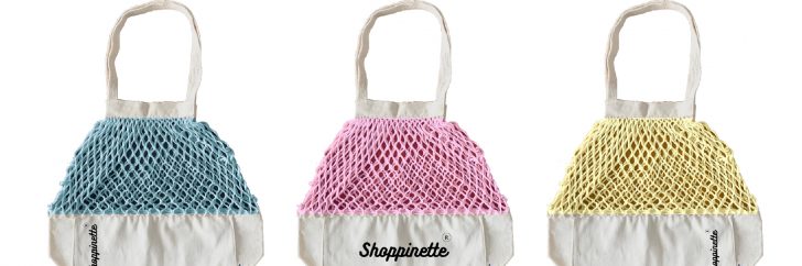 Avec son modèle déposé, Shoppinette fait son entrée sur le marché des sacs promotionnels.